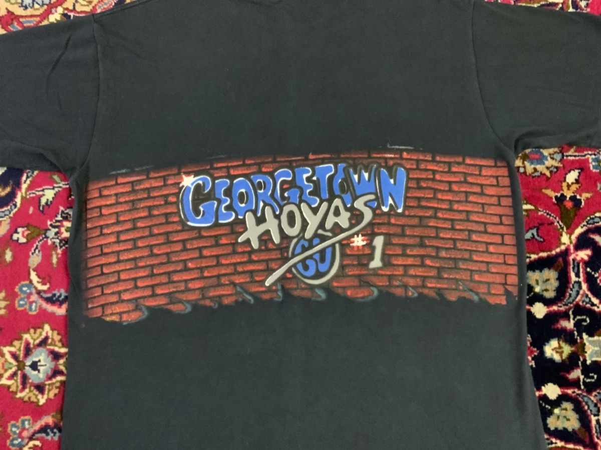 Vintage Vtg 90s Georgetown Hoyas T Shirt Graffiti Print Sz Med Size US M / EU 48-50 / 2 - 5 Thumbnail