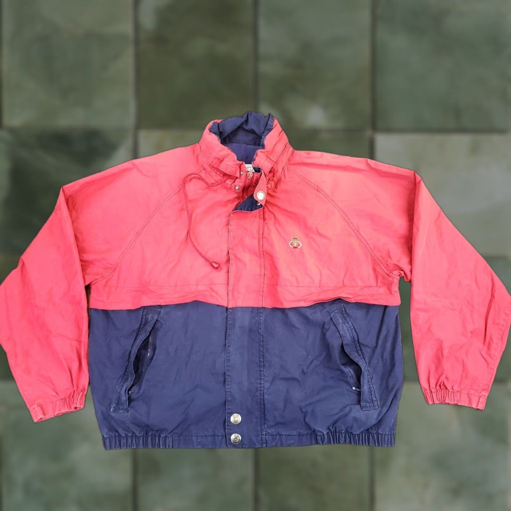 Vintage Regatta Sport Mens Windbreaker Jacket Extra Large XL Red Blue Size US XL / EU 56 / 4 - 1 Thumbnail