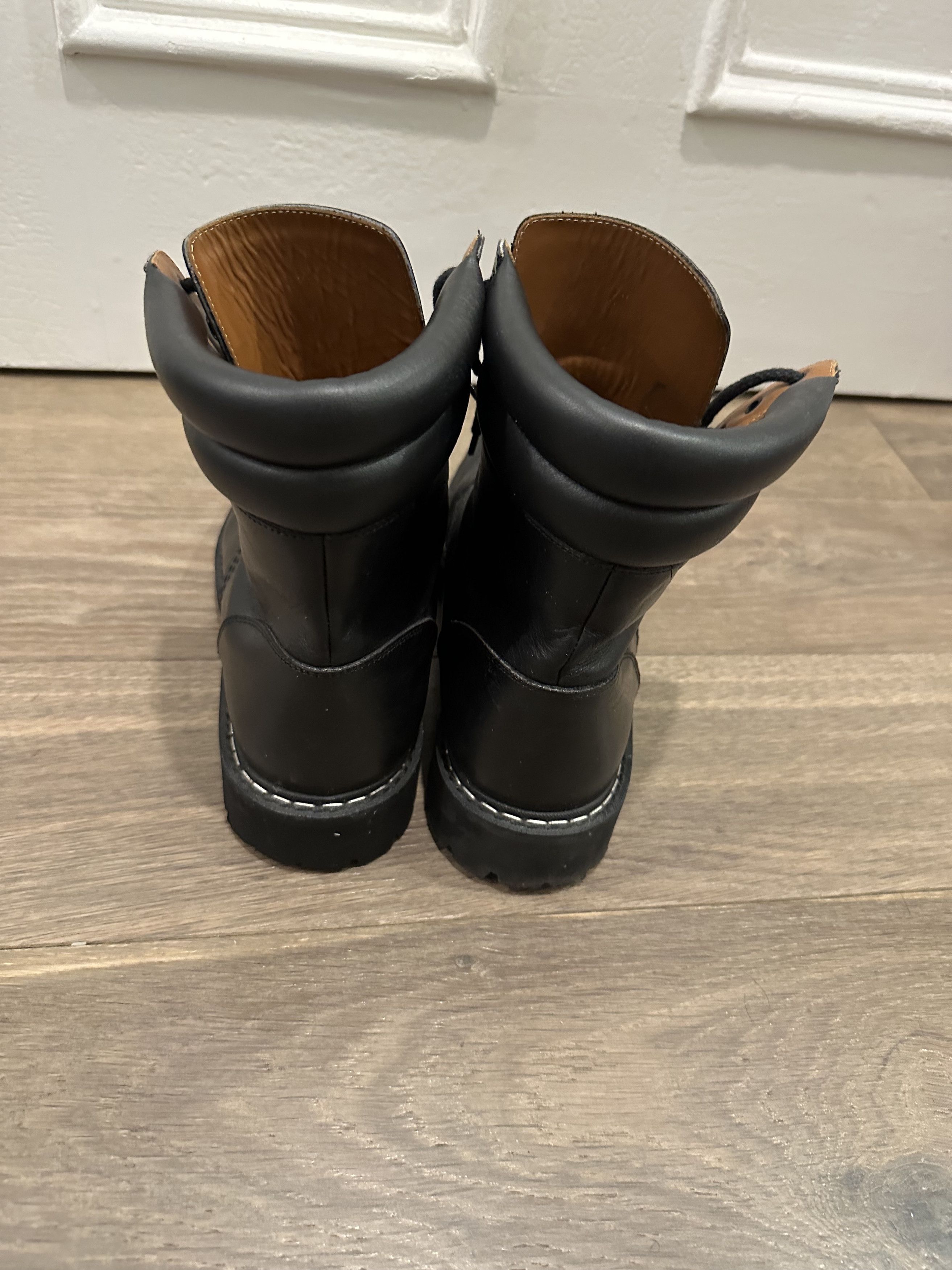 Givenchy Givenchy Black Leather Combat Army Boots Size US 10 / EU 43 - 4 Thumbnail