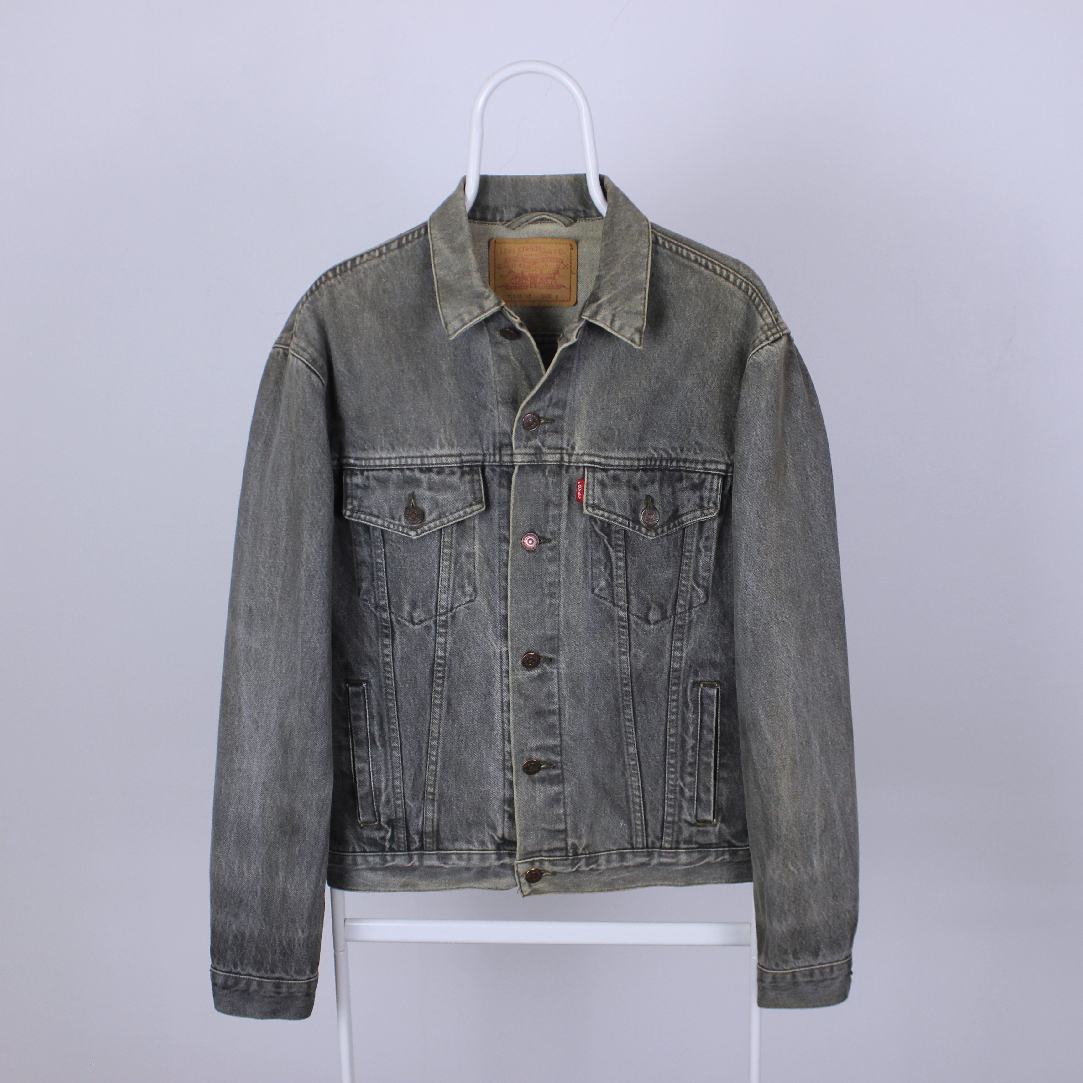 Levi's Levis jacket denim heavy vintage Gray S Size US S / EU 44-46 / 1 - 2 Thumbnail