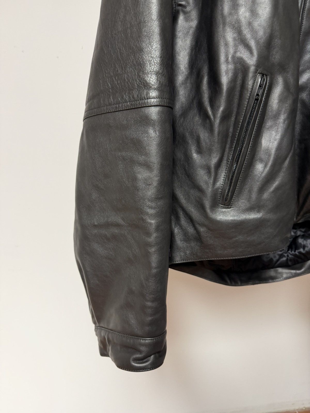 Balenciaga RARE - Summer 24 Cocoon Kick Leather Jacket M Size US M / EU 48-50 / 2 - 5 Thumbnail