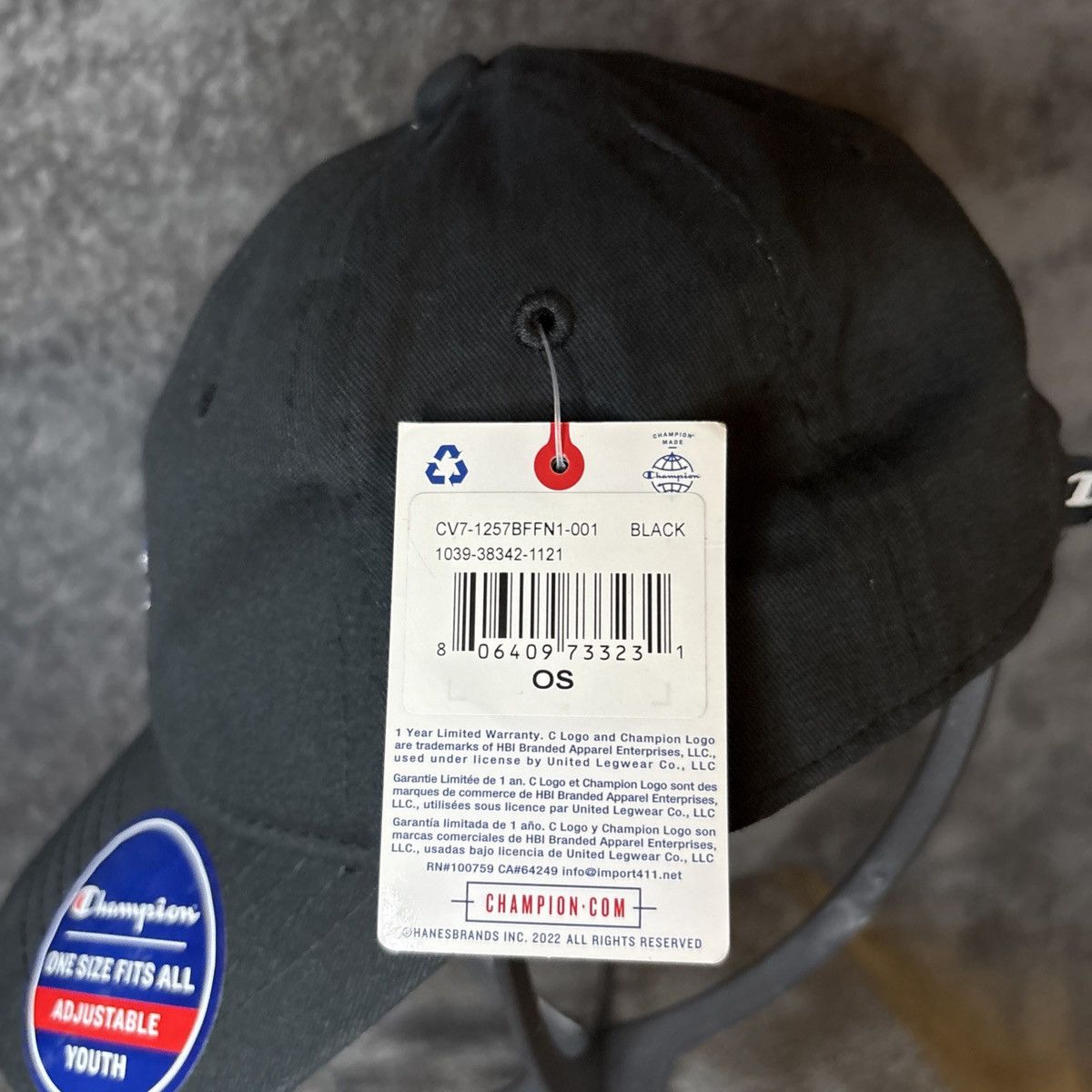 Champion Champion Youth Adjustable Hat One Size NEW WITH TAGS Size ONE SIZE - 5 Thumbnail