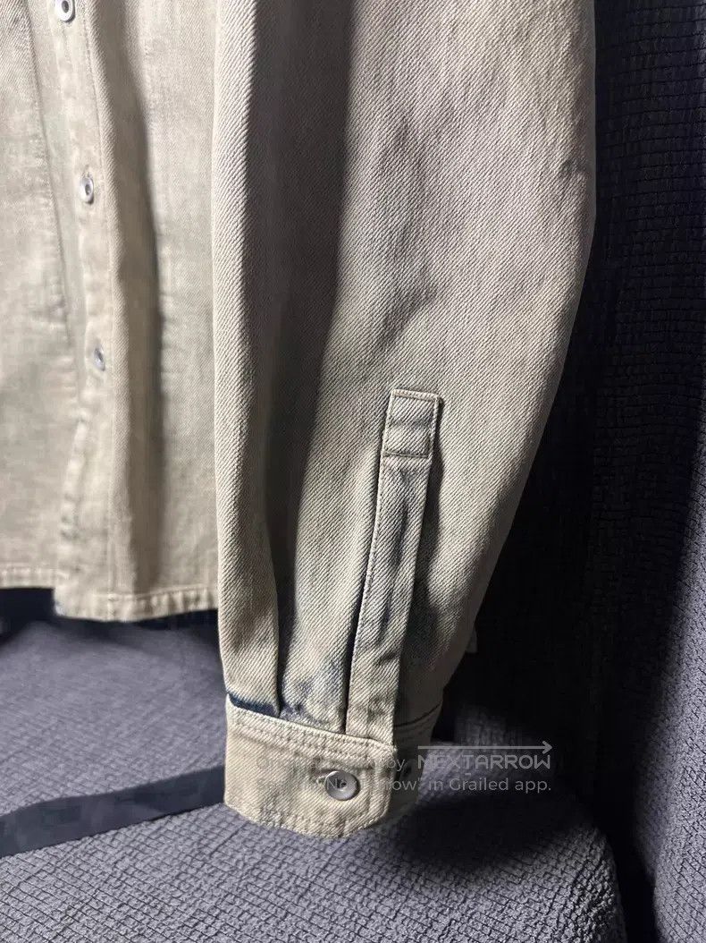 Rick Owens Rick Owens Washed Bleach Distressed Ribbon Denim Shirt Jac Size US M / EU 48-50 / 2 - 5 Thumbnail