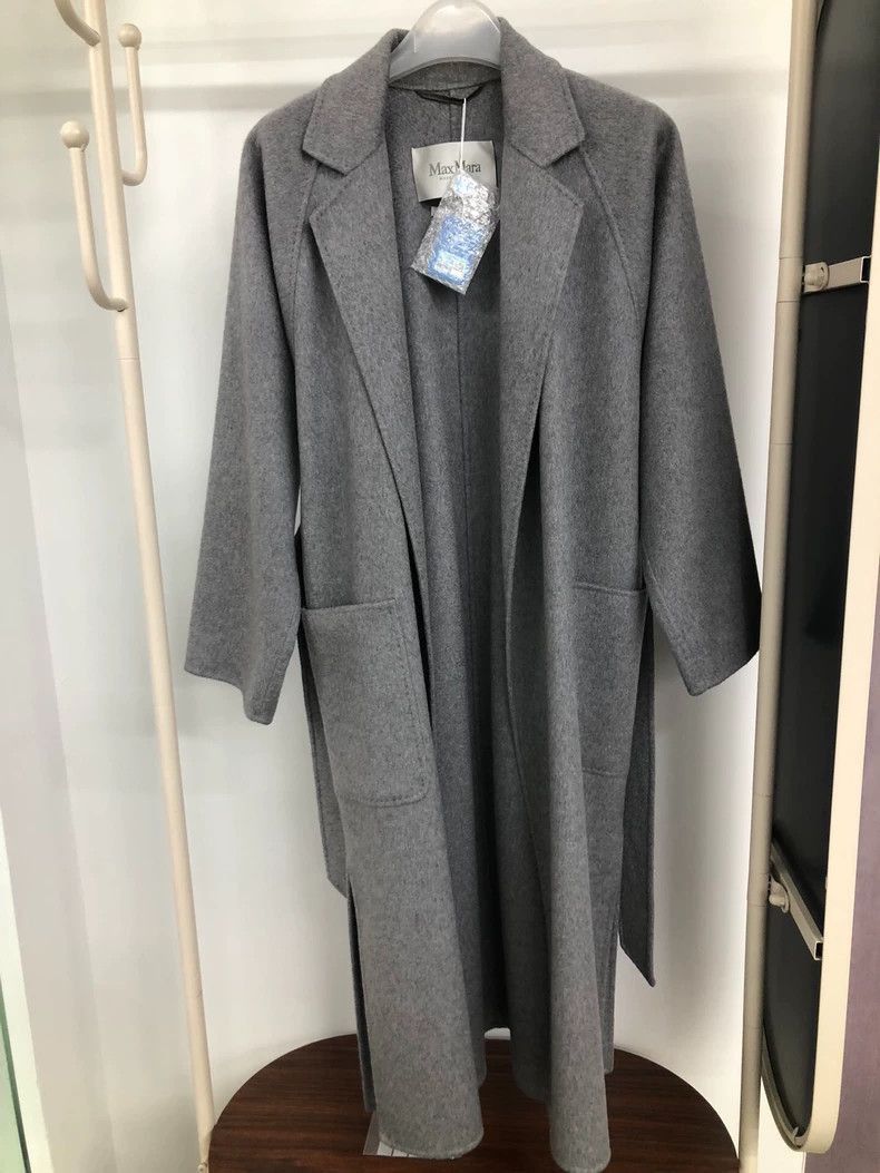 MaxMara Long Gray Wool Coat-2508