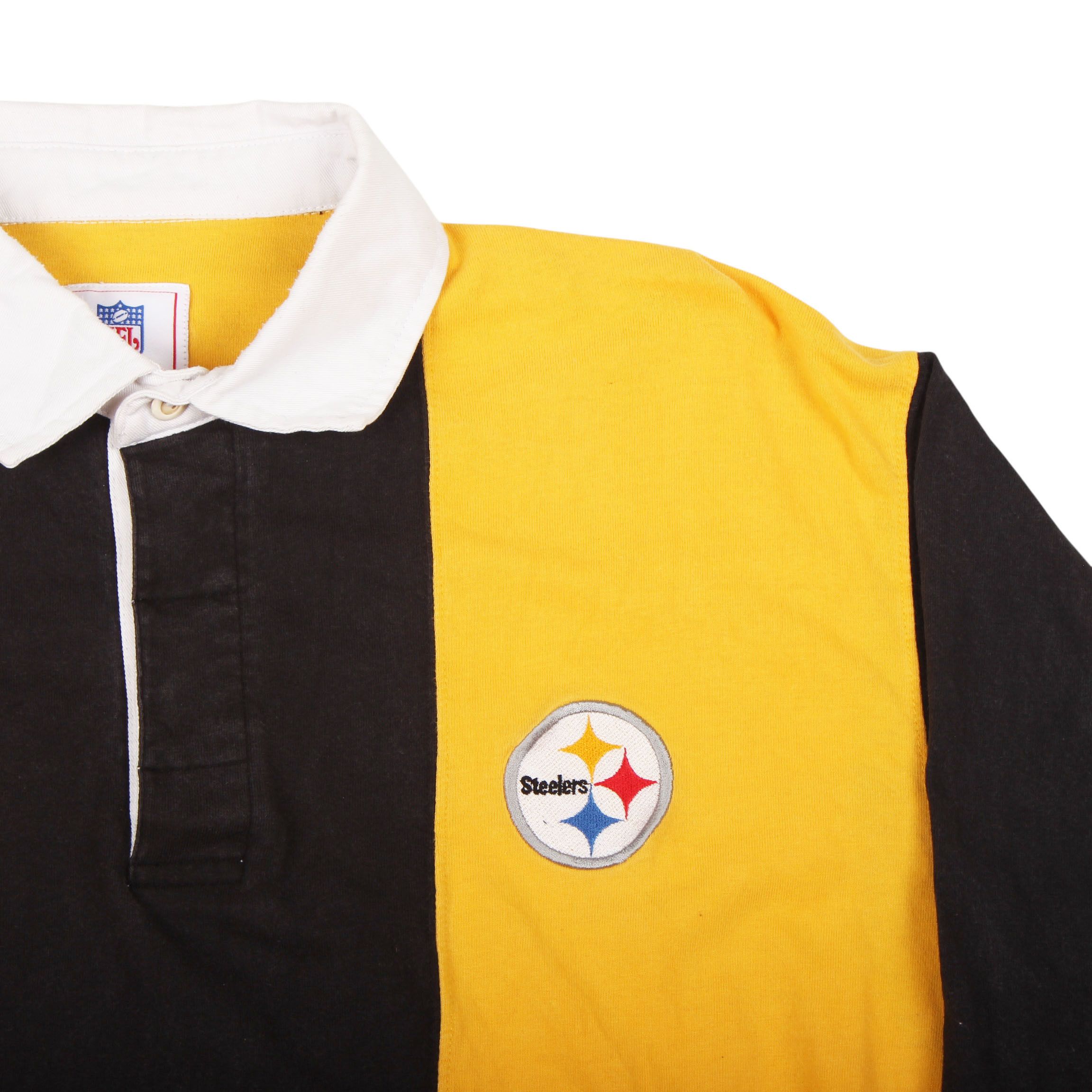 NFL Pittsburgh Steelers Rugby Shirt NFL Long Sleeve Polo Size US L / EU 52-54 / 3 - 3 Thumbnail