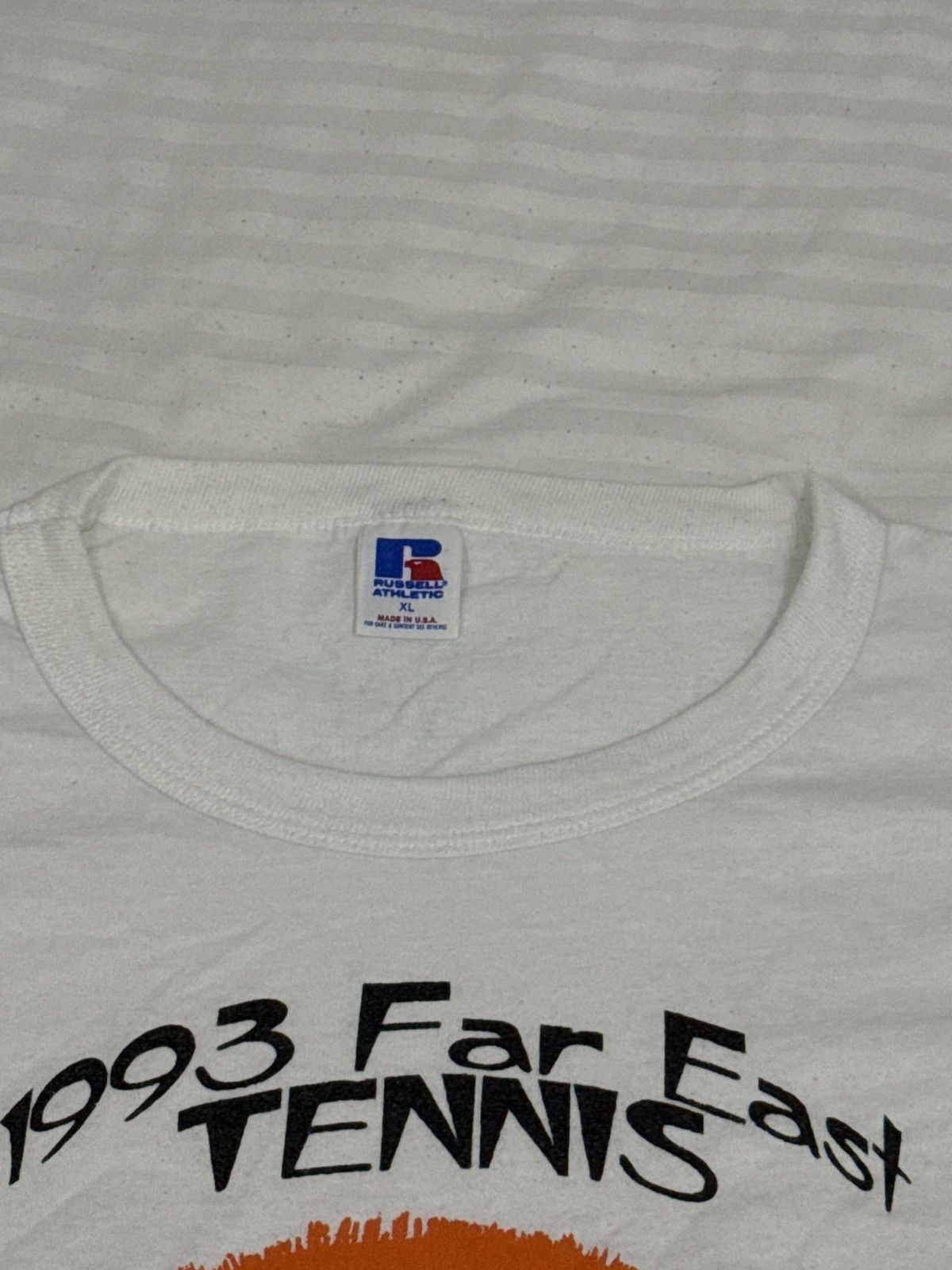 Russell Athletic × Vintage 90s Russell USA Ninja Tennis Tee Okinawa Japan 1993 XL Size US L / EU 52-54 / 3 - 3 Thumbnail