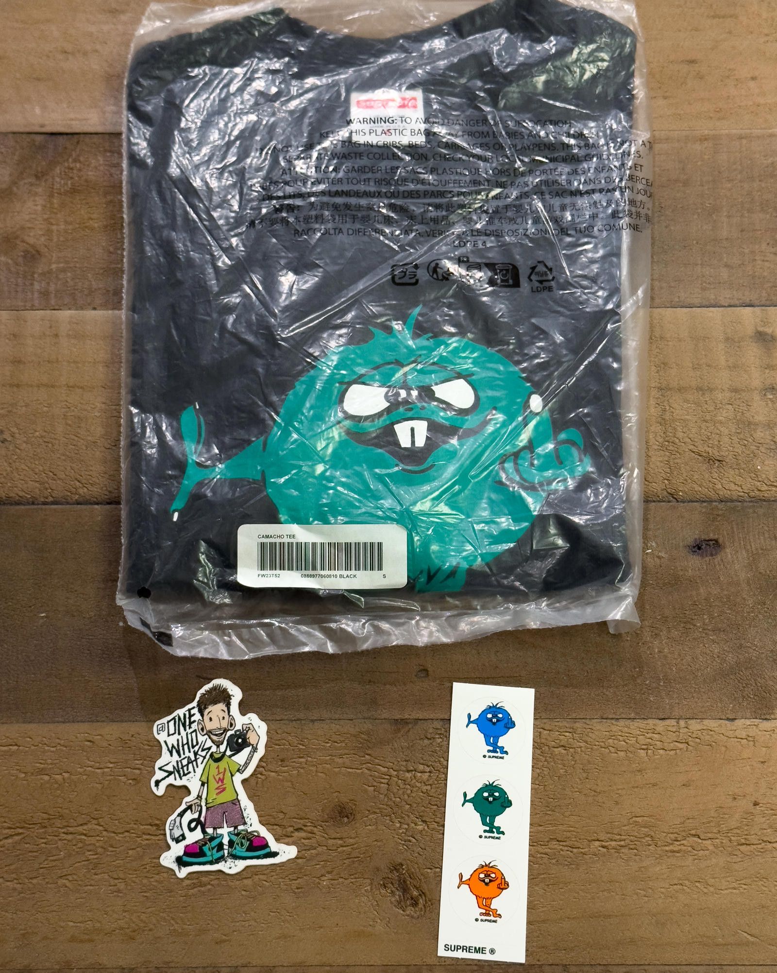Supreme Supreme Camacho Tee & Sticker Size Small Size US S / EU 44-46 / 1 - 1 Thumbnail
