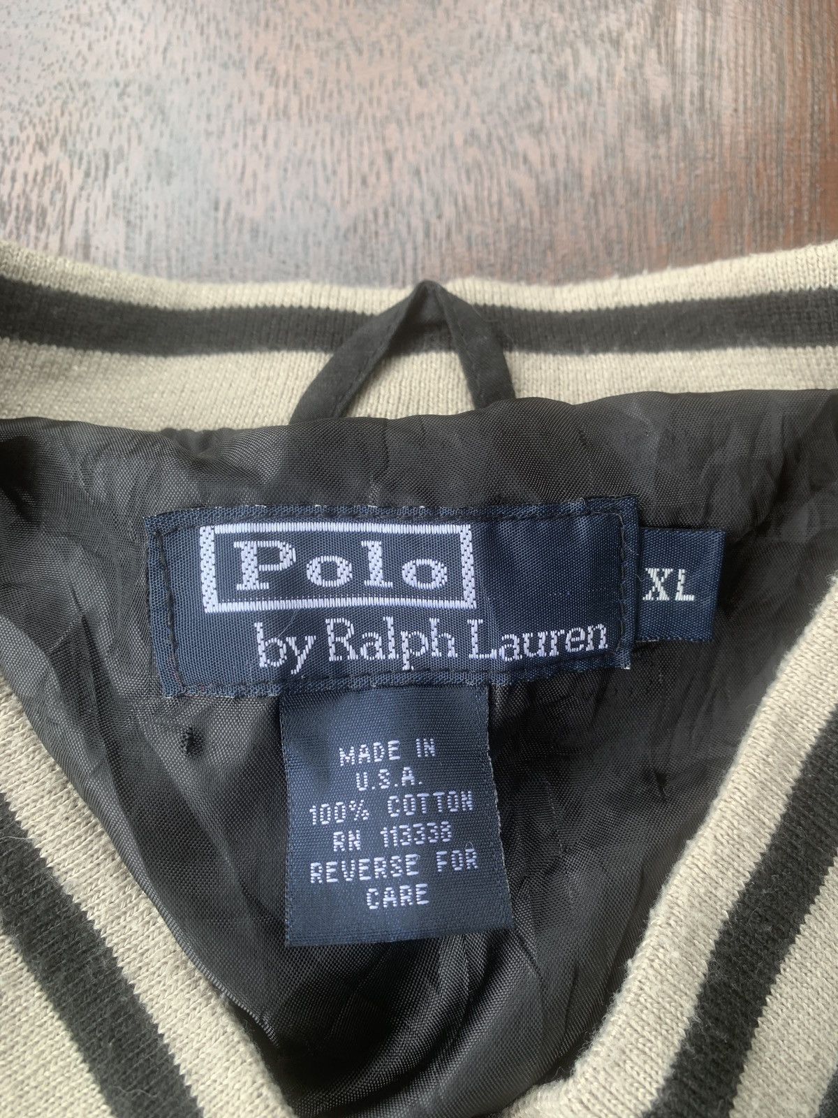 Polo Ralph Lauren Vintage Polo Ralph Lauren black v neck Size US XL / EU 56 / 4 - 4 Thumbnail