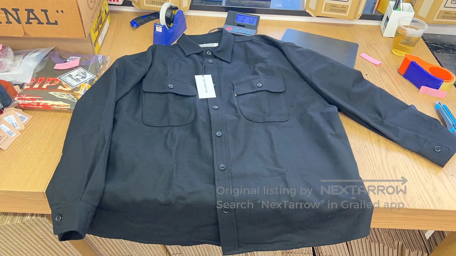 Japanese Brand Cootie Black CPO Shirt Jacket. Size US M / EU 48-50 / 2 - 4 Thumbnail