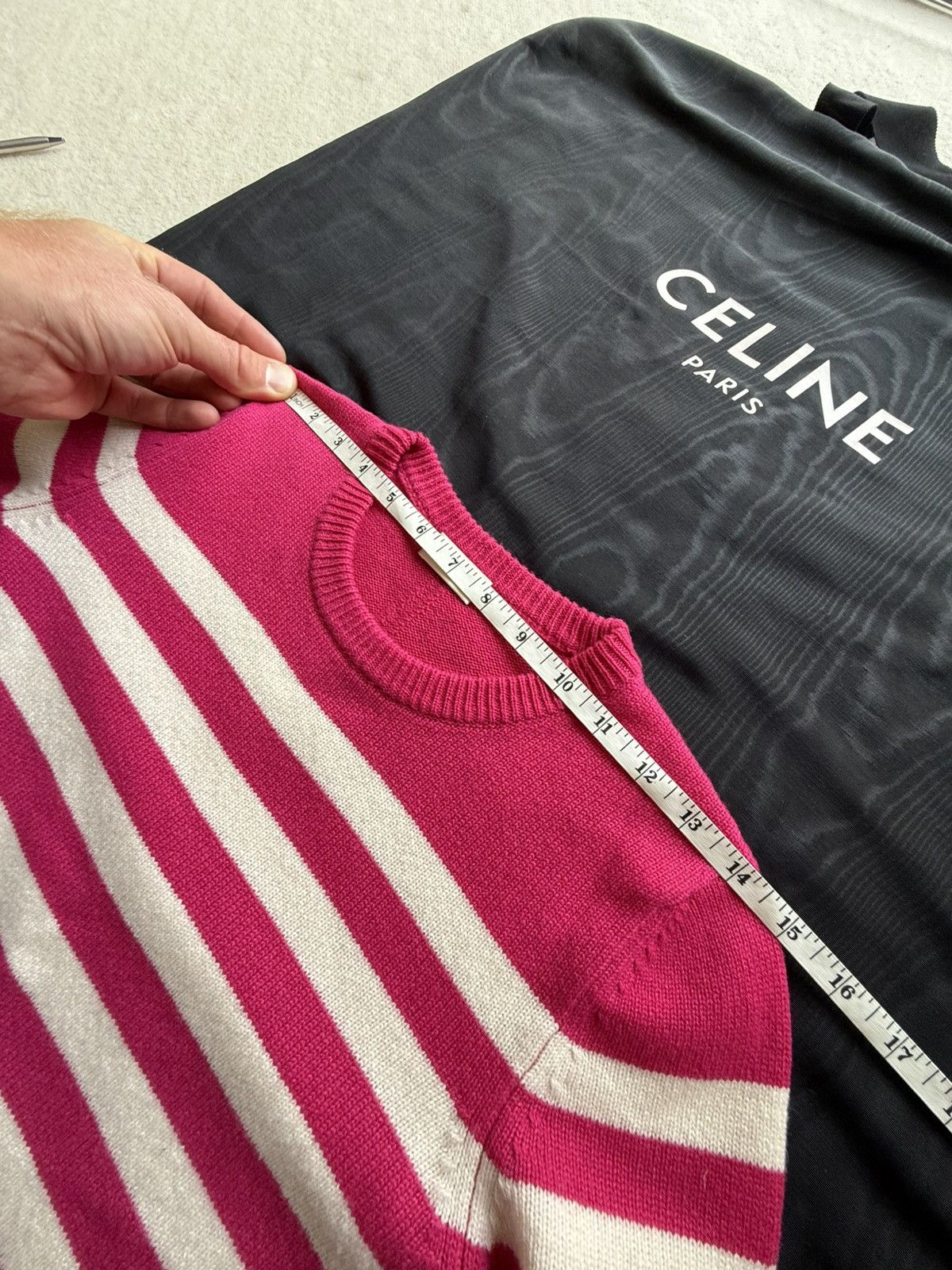 Saint Laurent Paris SS16 Saint Laurent cashmere stripe sweater Hedi Slimane S Size US S / EU 44-46 / 1 - 2 Thumbnail