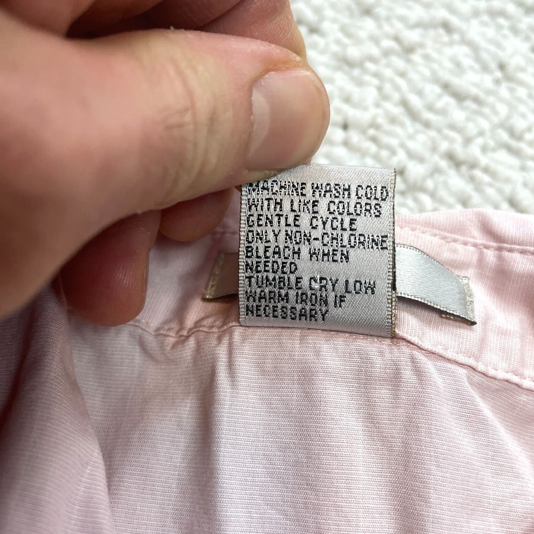 Pinko Edward Blouse Shirt Womens XL Light Pink Cotton Lightweight Stretch Cuff Top Size XL / US 12-14 / IT 48-50 - 7 Thumbnail