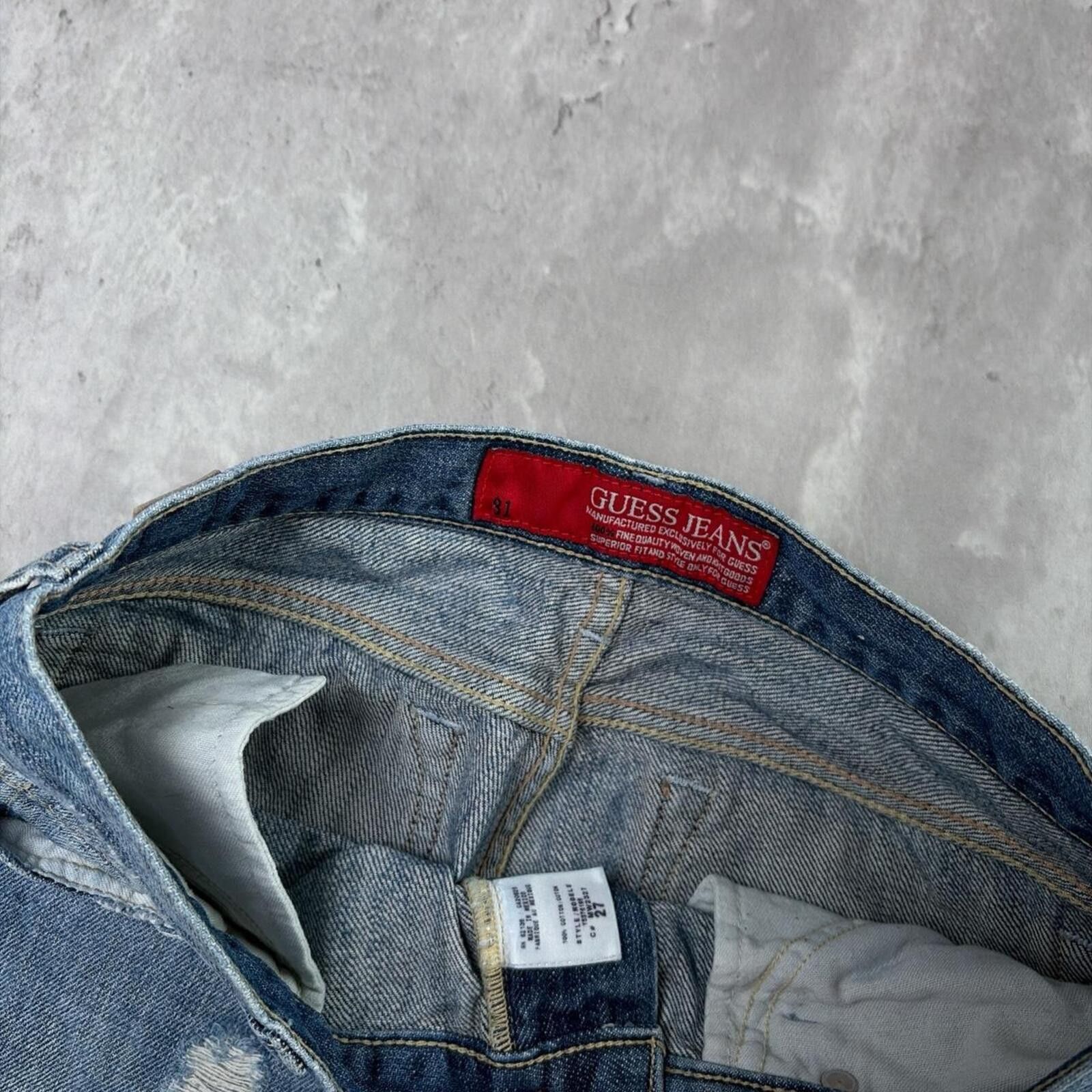 Guess Y2K Light Wash Guess Grunge Bootcut Denim Jeans Size 27" / US 4 / IT 40 - 5 Thumbnail