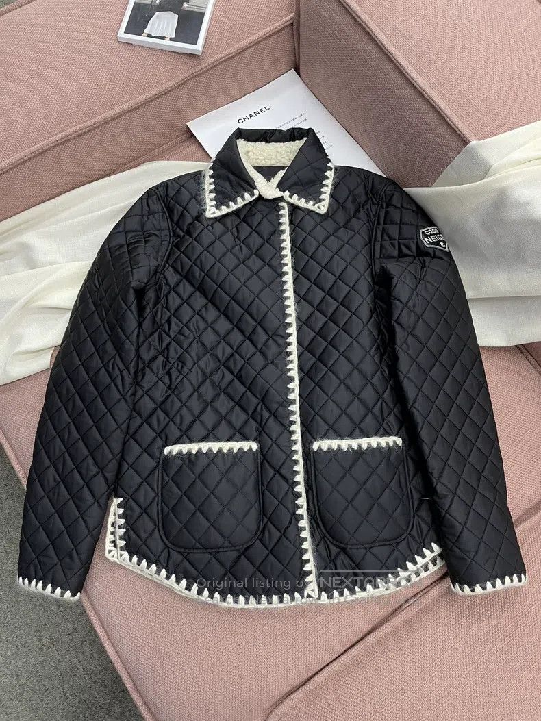 Chanel Chanel Ski series black diamond plaid cotton letter double Size XS / US 0-2 / IT 36-38 - 1 Thumbnail