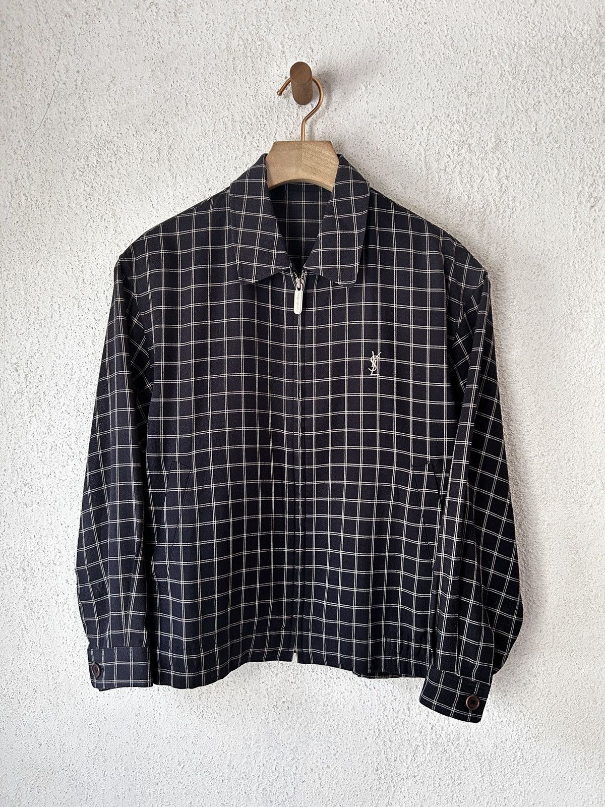 90s Yves Saint Laurent チェック柄 コート VINTAGE 90s Yves Saint Laurent チェック柄 コート VINTAGE 90s Yves