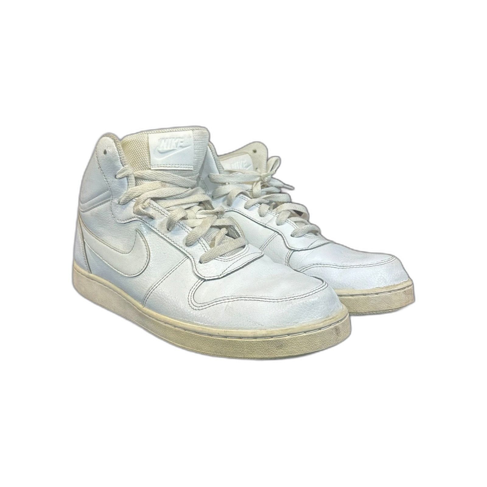 Nike Nike Ebernon Mid Triple White Mens Shoes Sneakers Size 11 Size US 11 / EU 44 - 2 Thumbnail