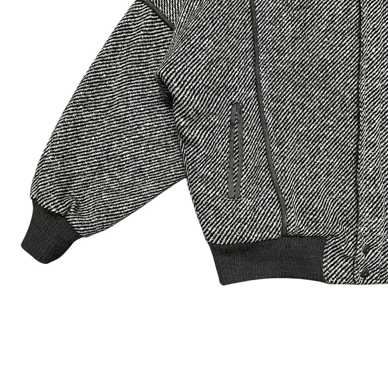 Issey Miyake Vintage Tom Collins Wool Bomber Jacket Issey Miyake Inspire Size US XL / EU 56 / 4 - 3 Thumbnail