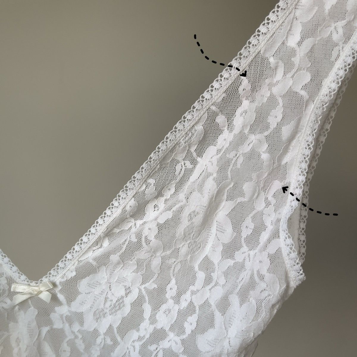 Victoria's Secret Victoria’s Secret 1980s Semi-Sheer White Lace Bodysuit (S) Size S / US 4 / IT 40 - 8 Thumbnail