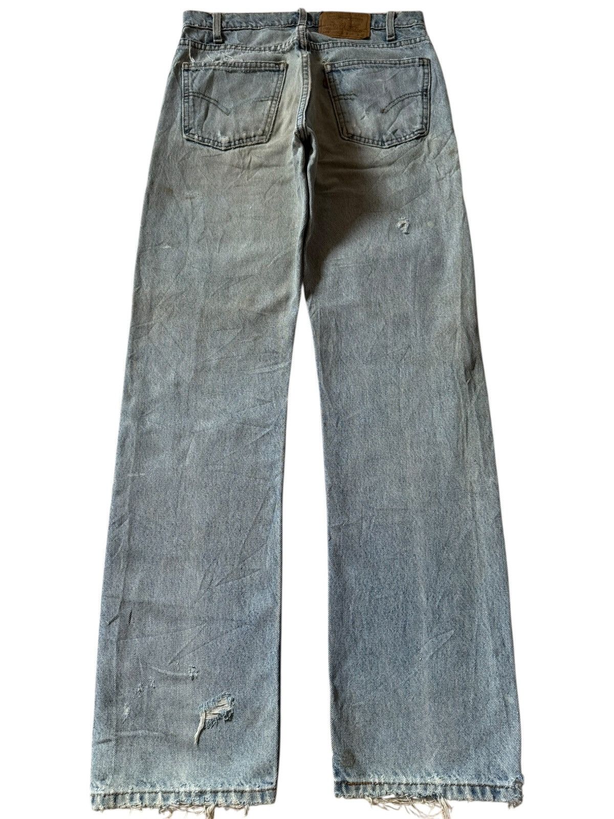 Levi's Vintage 90s Levis 505 Orange Tab Heavy Distressed Jeans Size US 29 - 2 Thumbnail