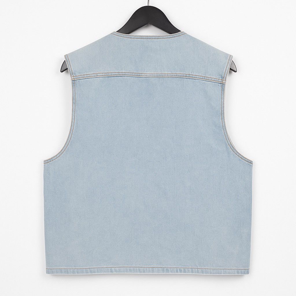 Vintage Vintage Zootsims Outdoor Sport Denim Utility Vest Light Blue Size US M / EU 48-50 / 2 - 2 Thumbnail