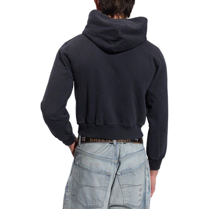 Balenciaga o1w1db10625 Zip-Up Hoodie Fitted in Black Size US M / EU 48-50 / 2 - 2 Thumbnail