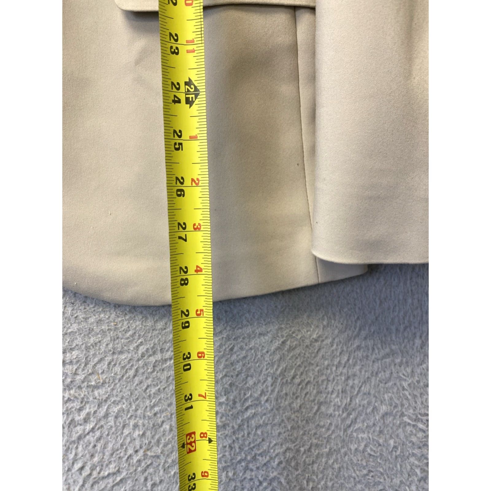 Calvin Klein Calvin Klein Blazer Mens 38 Beige Khaki Notch Lapel Single-Breasted 2-Button Regular Fit NWT/12039 Wool? Polyester/Cotton Size 38R - 6 Thumbnail