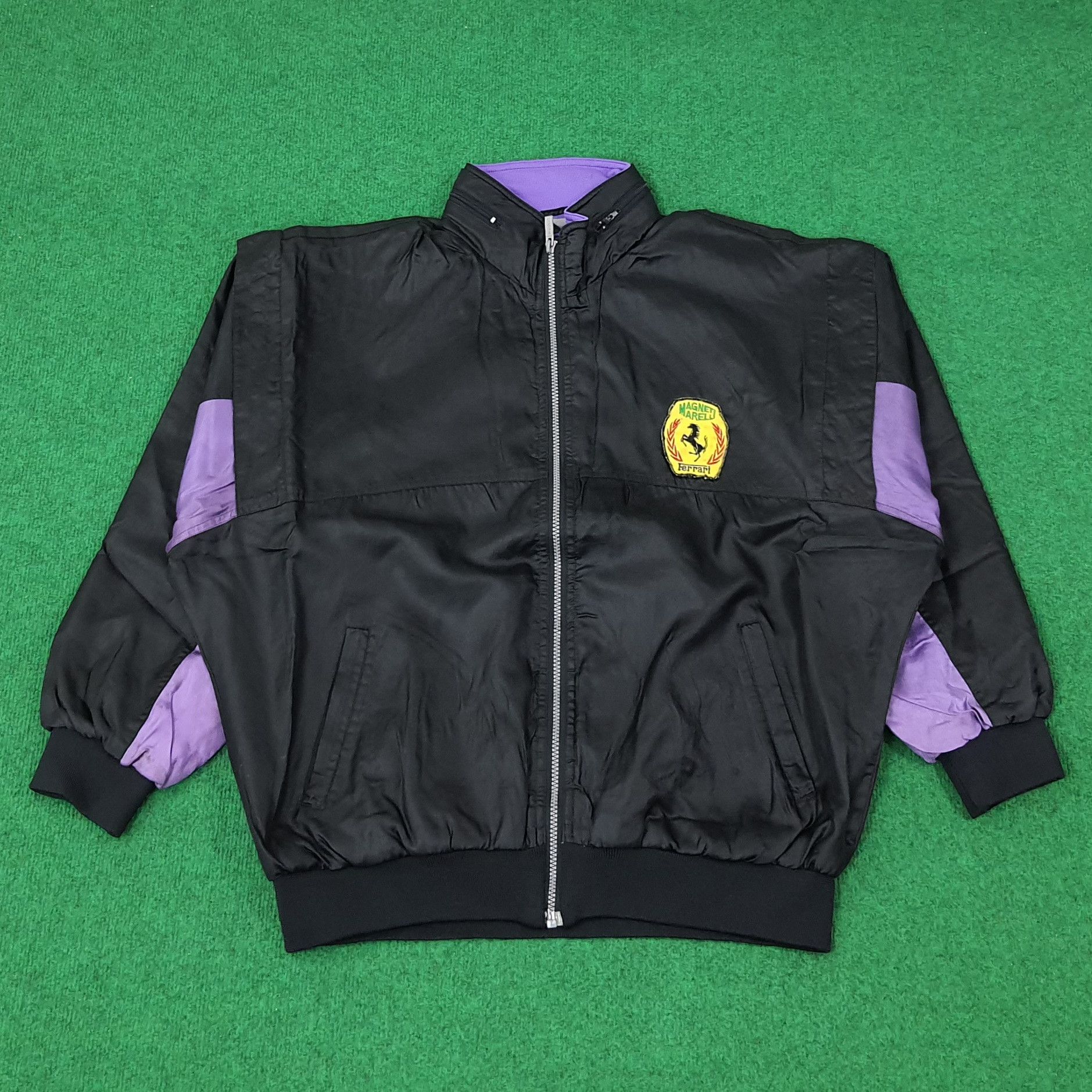 Vintage Vintage Ferrari Racing Motorsports Jacket C231N11 Size US XL / EU 56 / 4 - 1 Thumbnail