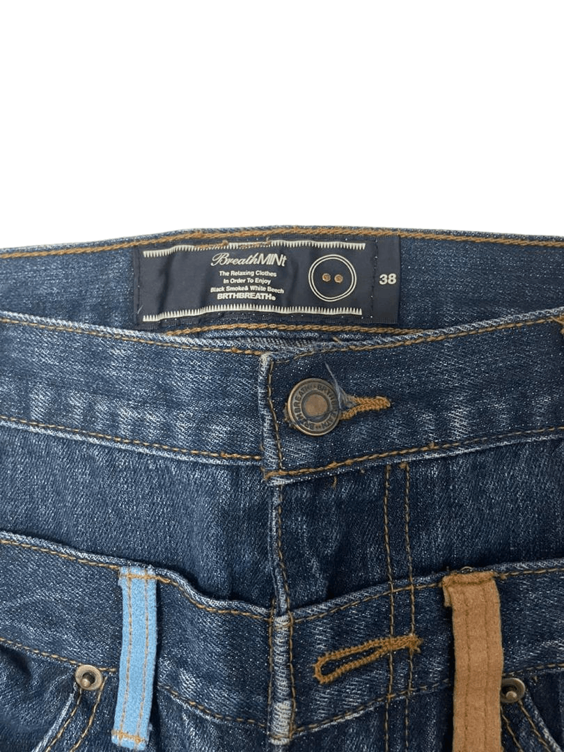Japanese Brand 💥 BreathMint Double Waist Japanese Denim 💥 Size US 32 / EU 48 - 10 Thumbnail