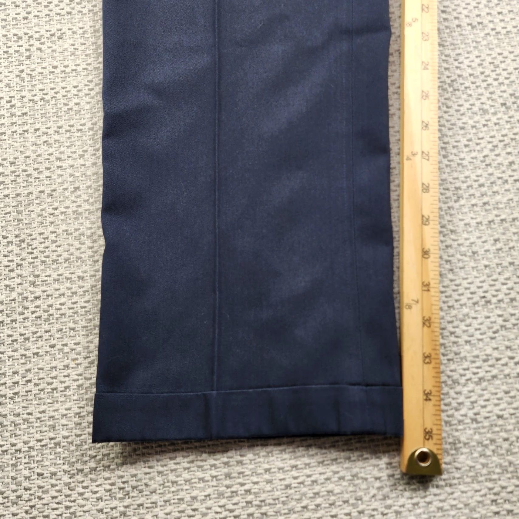 Nordstrom John W. Nordstrom Dress Pants Mens 35x36 Navy Pleated Smartcare Stain Resistant Size US 35 - 7 Thumbnail