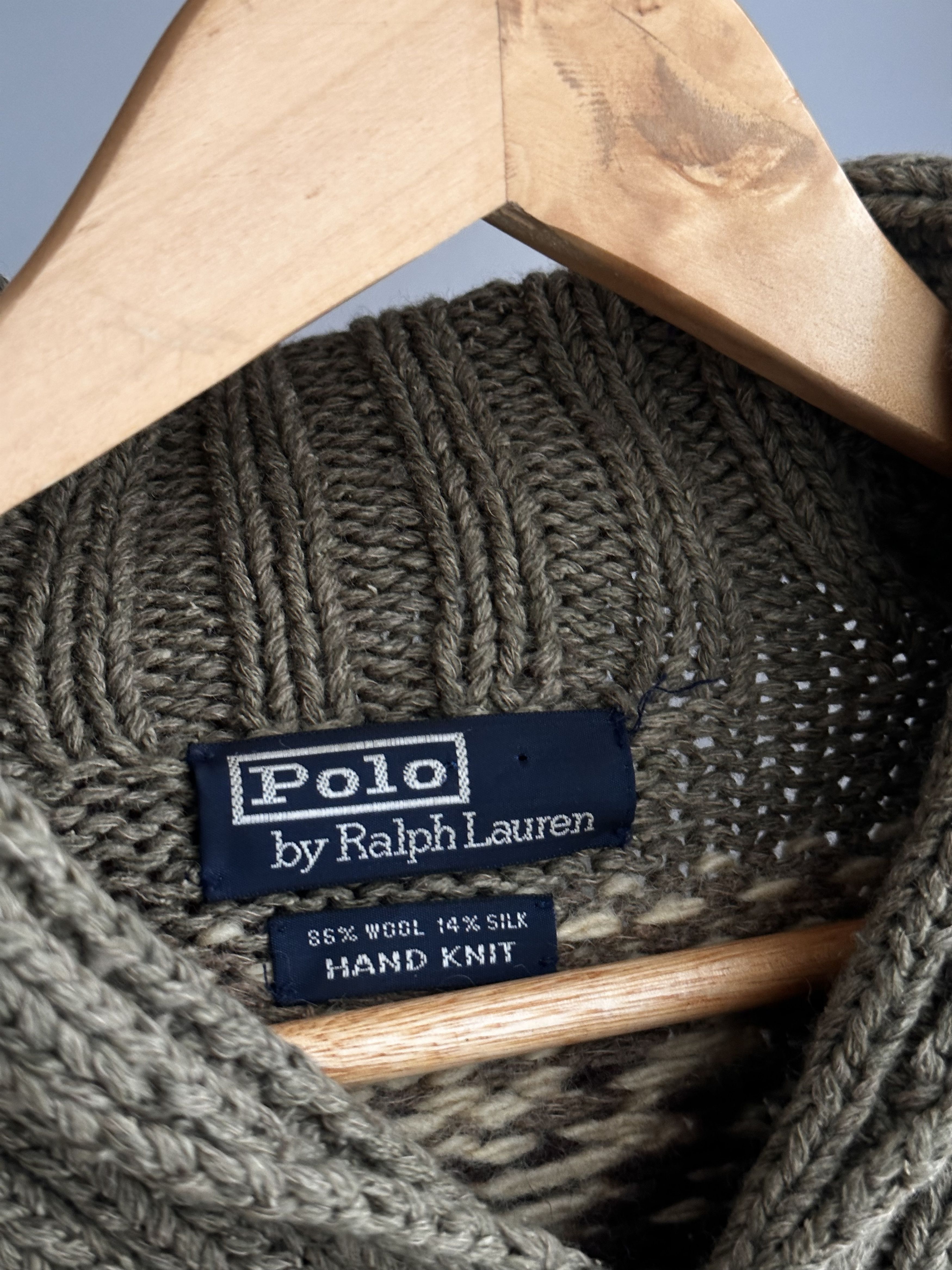 Polo Ralph Lauren Vintage Polo Ralph Lauren RRL Hand Knit Wool Pocket Sweater Size US L / EU 52-54 / 3 - 20 Thumbnail