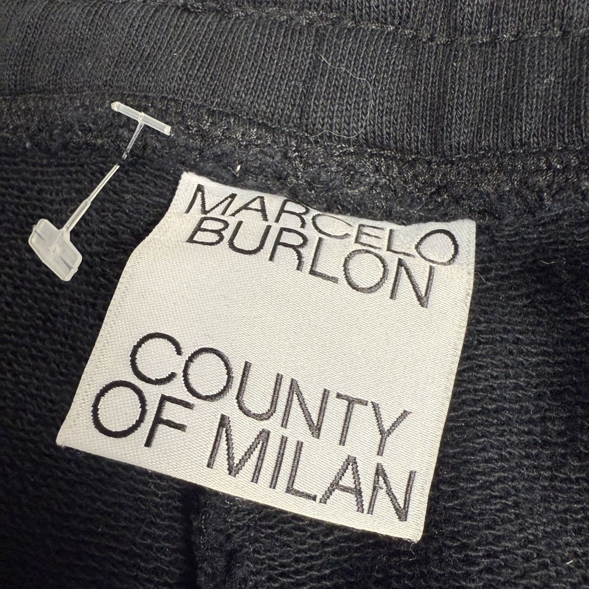 Marcelo Burlon Marcelo Burlo White Wings Track ‘Black’ Sweatpants Size US 36 / EU 52 - 7 Thumbnail