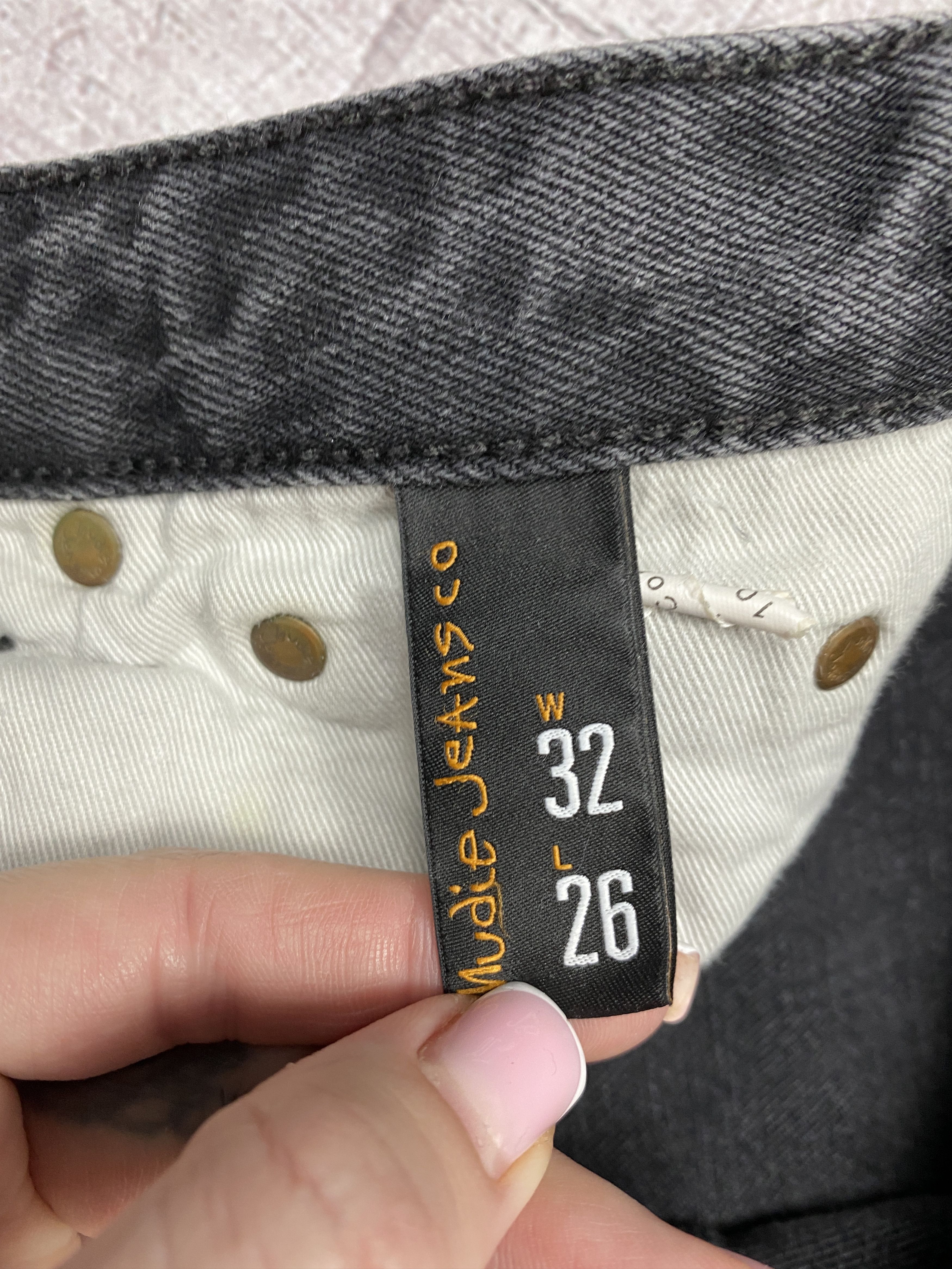 Nudie Jeans × Vintage Nudie Jeans Breezy Britt Black Worn Denim Pants Size US 32 / EU 48 - 11 Thumbnail