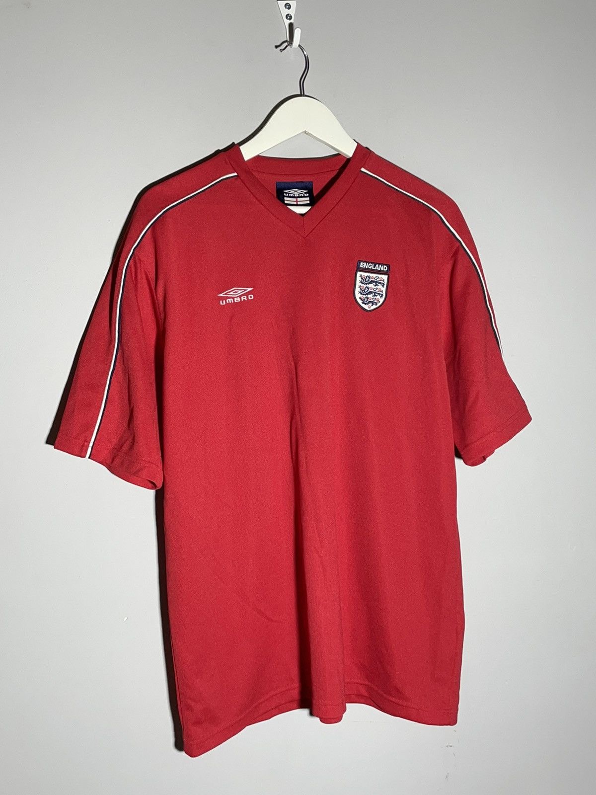 Umbro × Vintage National Team England Vintage Y2K Streetwear Football Shirt Size US XL / EU 56 / 4 - 2 Thumbnail
