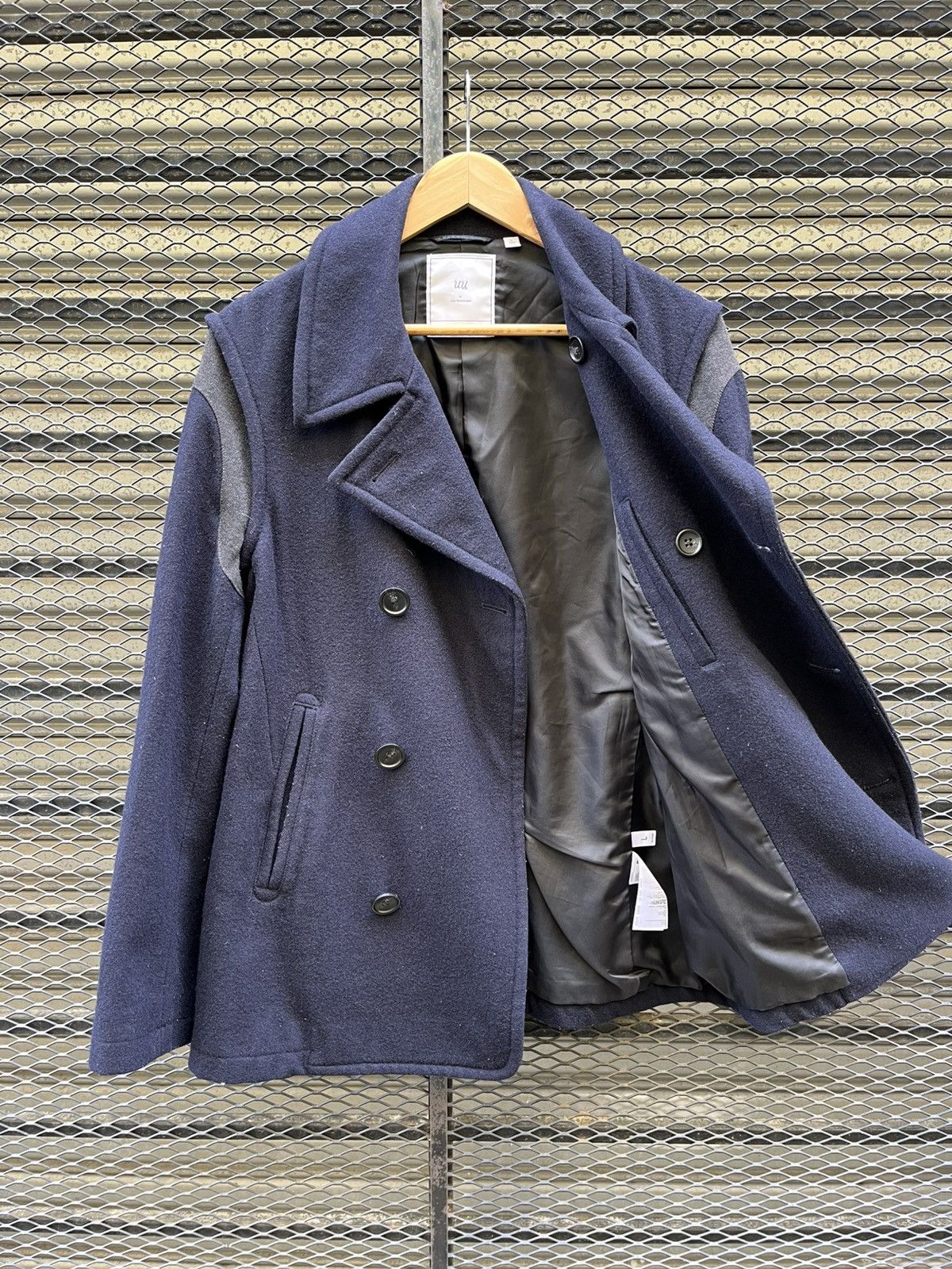 Undercover × Uniqlo Jun Takahashi Undercover Double Breasted Wool Coat Jacket Size US L / EU 52-54 / 3 - 7 Thumbnail