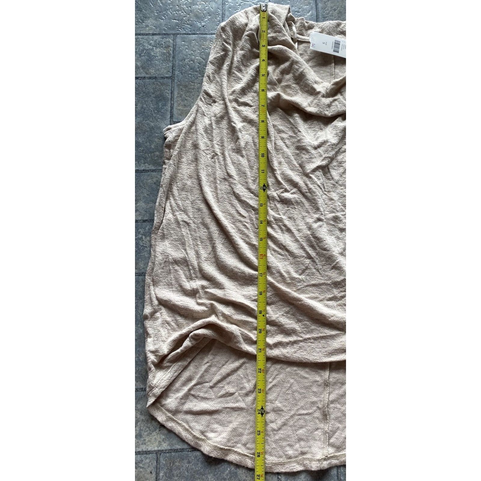 Anthropologie Anthropologie Blouse Women SMALL Sleeveless V-Neck Beige Light Brown NWT Size S / US 4 / IT 40 - 6 Thumbnail