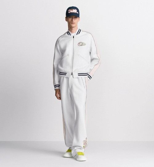 Dior × Kaws o1w1db11025 513J405 Varsity Jacket in White Size US M / EU 48-50 / 2 - 4 Thumbnail