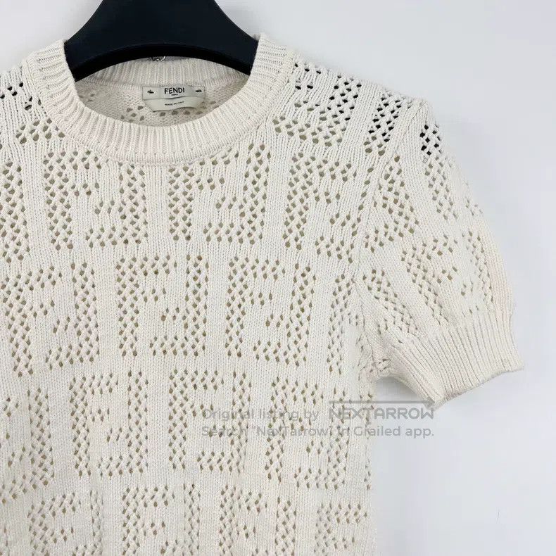 Fendi Fendi Double F full-print logo hollowed-out knitted short- Size XXS / US 00 / IT 34 - 3 Thumbnail
