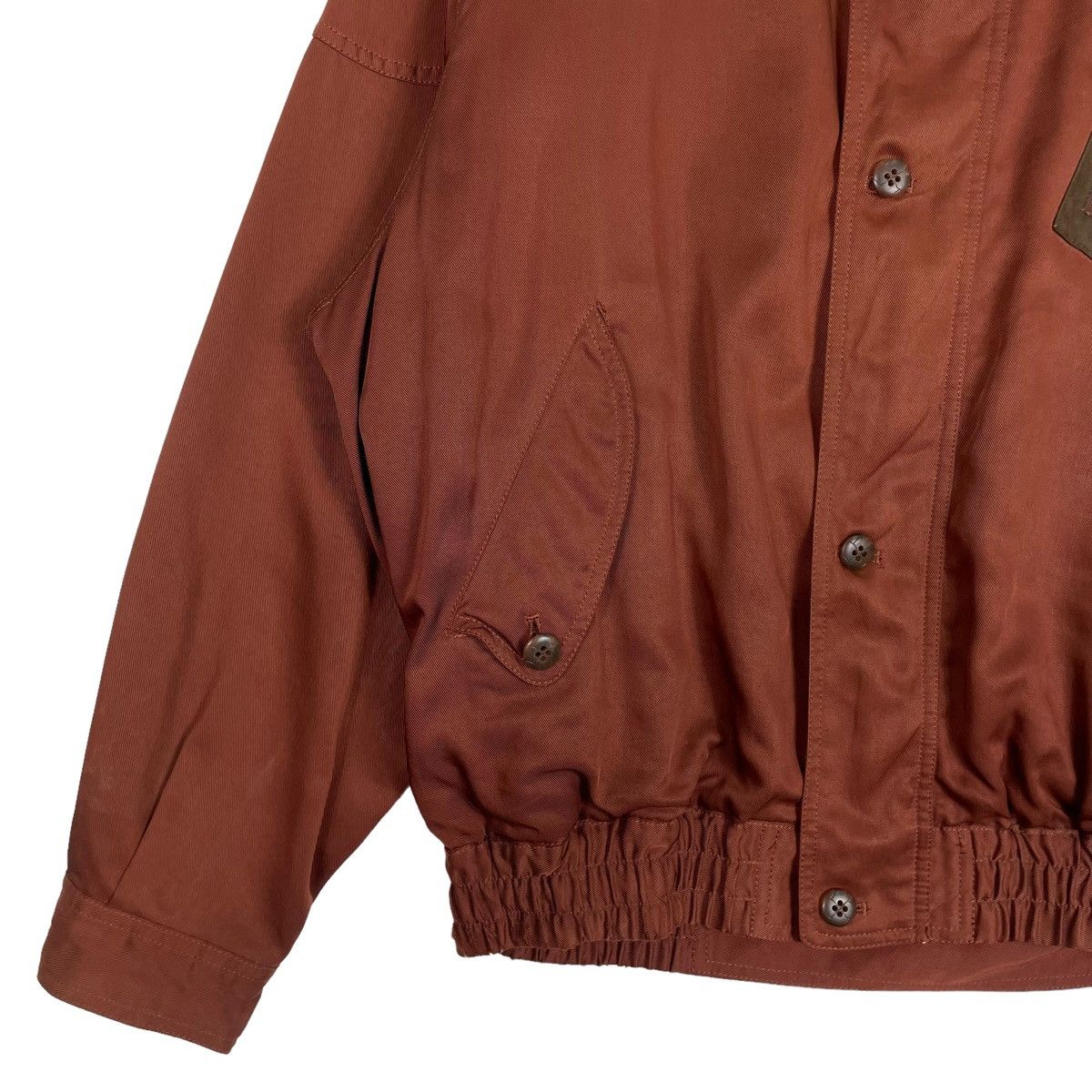 Designer × Lancel 💥80s LANCEL CITY BOMBER ORANGE BRICK Size US M / EU 48-50 / 2 - 4 Thumbnail