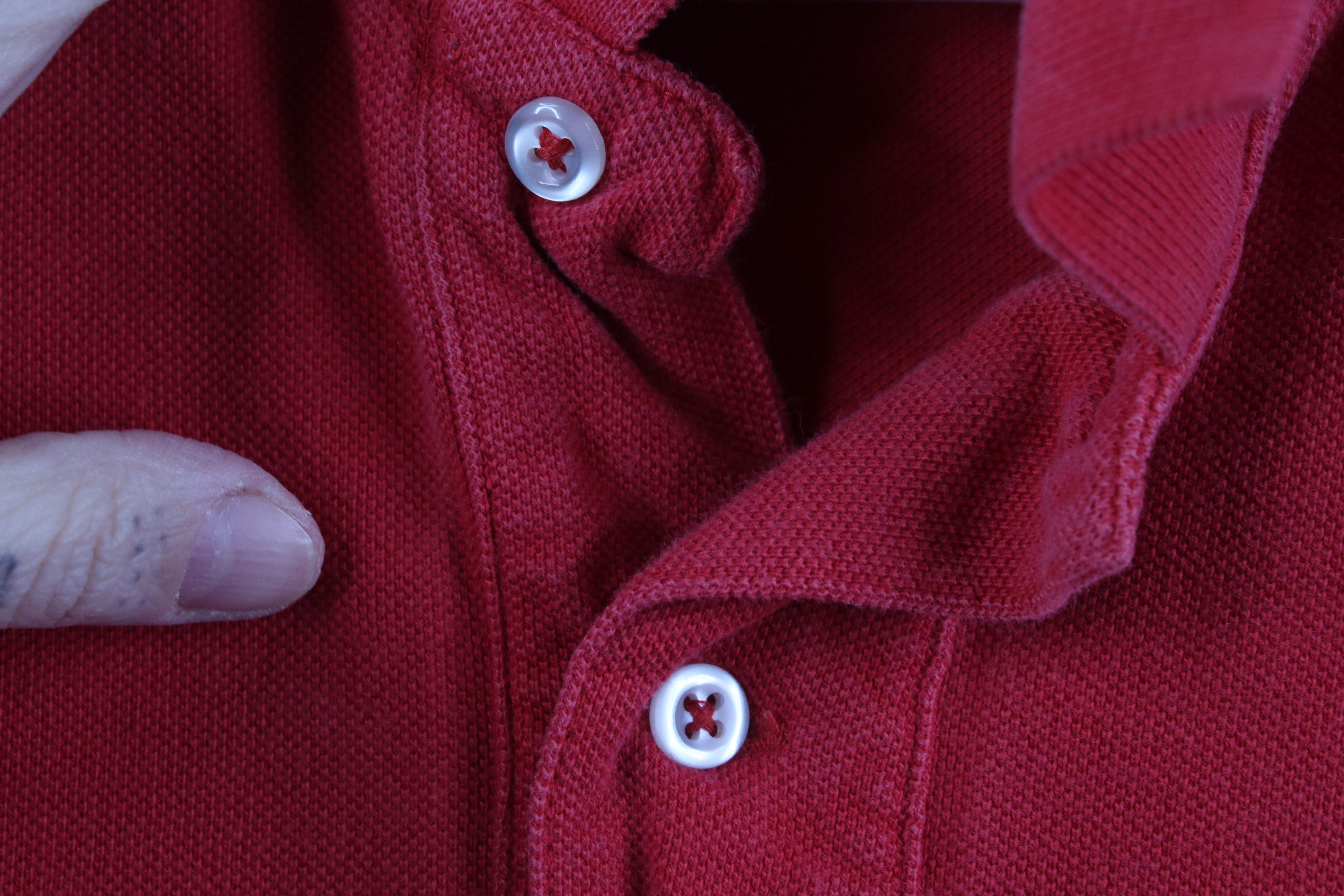 Polo Ralph Lauren Vintage 90s Ralph Lauren Pique Cotton Golf Polo Shirt Red Size US M / EU 48-50 / 2 - 5 Thumbnail