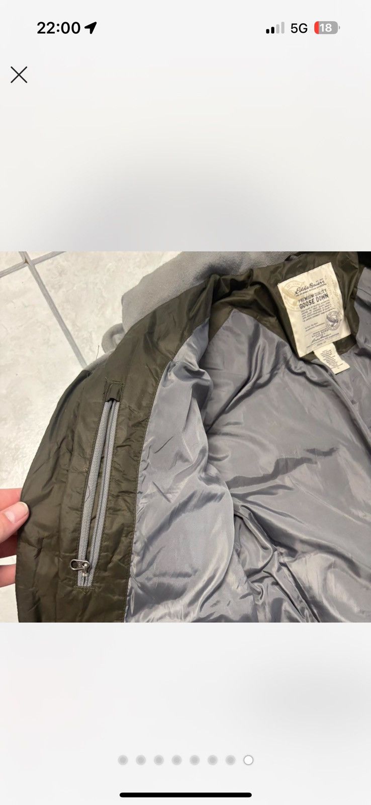 Eddie Bauer Vintage Eddie Bauer premium quality goose down Green puffer Size US L / EU 52-54 / 3 - 8 Thumbnail