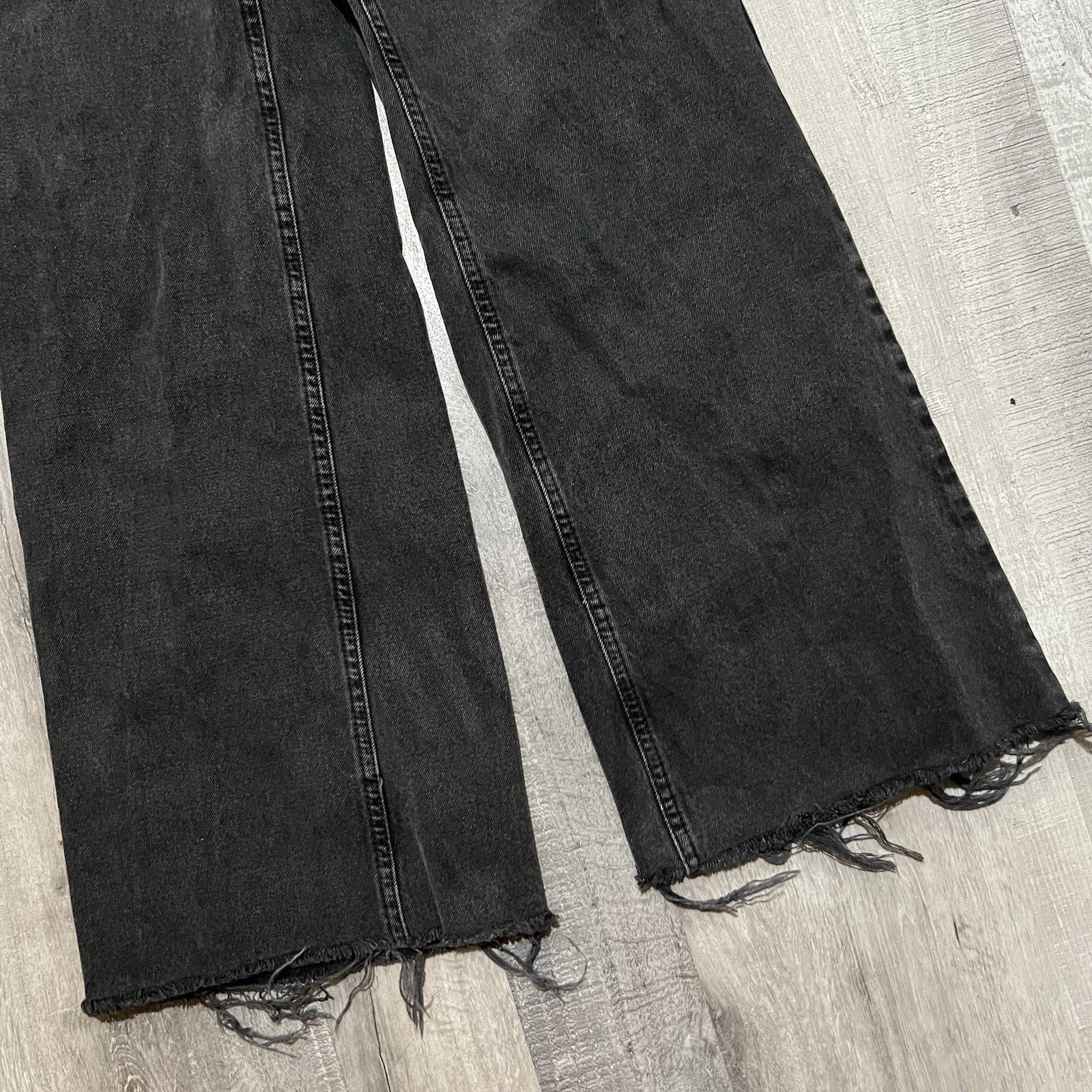 Other Ragged Jeans Womens 26 Wide Leg Distressed High Rise Flared Size 26" / US 2 / IT 38 - 5 Thumbnail