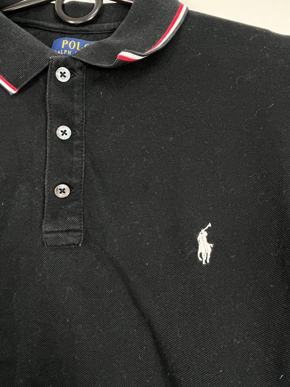 Polo Ralph Lauren Polo Ralph Lauren Black Custom Slim Fit Polo Shirt Size L Size US L / EU 52-54 / 3 - 2 Thumbnail