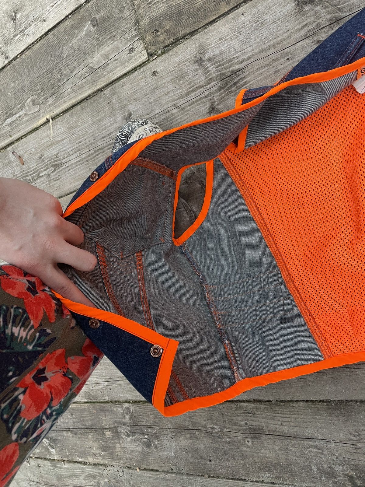 Jean Paul Gaultier Vintage Jean Paul Gaultier Jeans Jacket Vest Mesh Medium Size M / US 6-8 / IT 42-44 - 8 Thumbnail