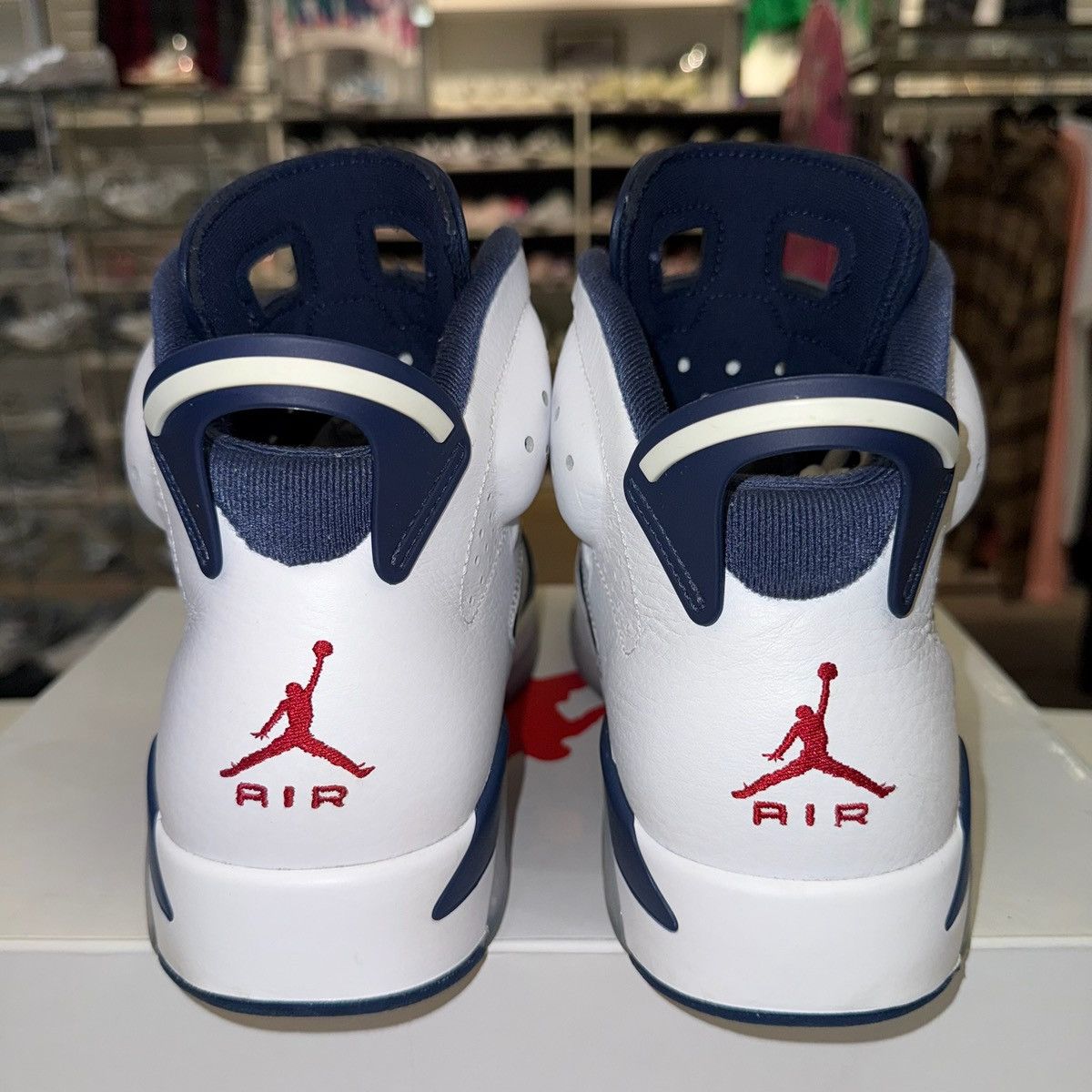Jordan Brand Size 10.5- Nike Air Jordan 6 Retro Olympic 2024 (CT8529-164) Size US 12 / EU 45 - 3 Thumbnail
