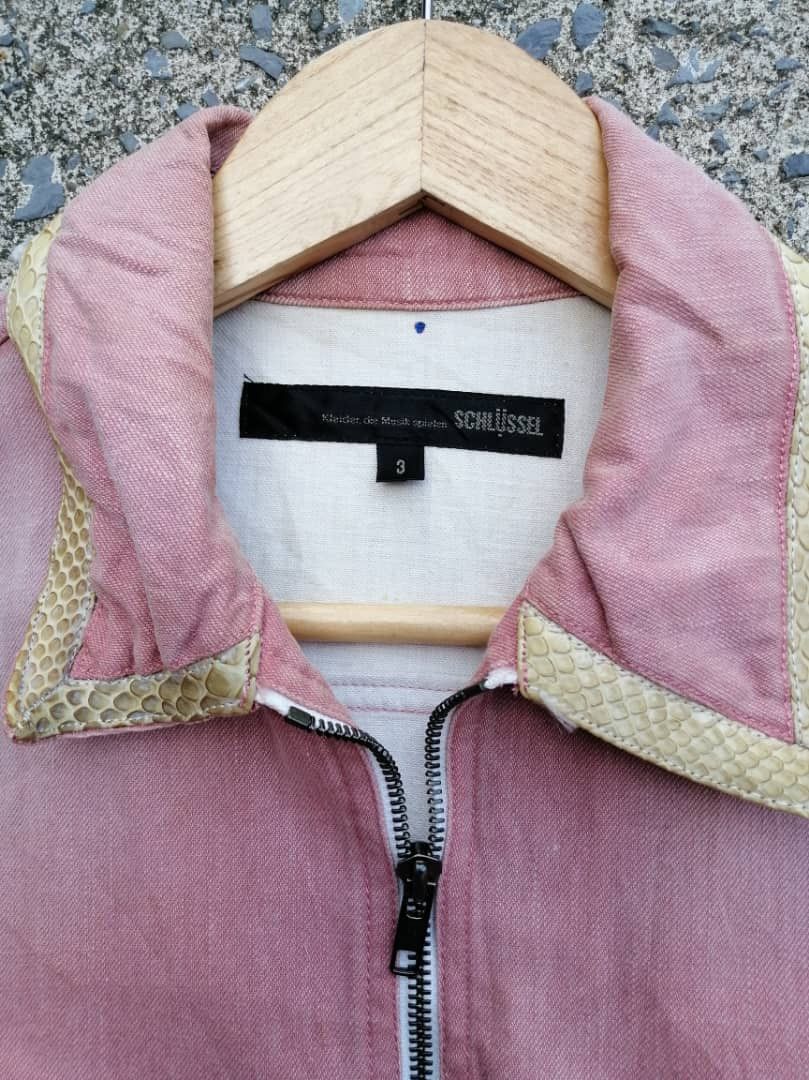 Schlussel Schlussel Made In Japan Nice Design Pink Denim Jacket Size M / US 6-8 / IT 42-44 - 8 Thumbnail