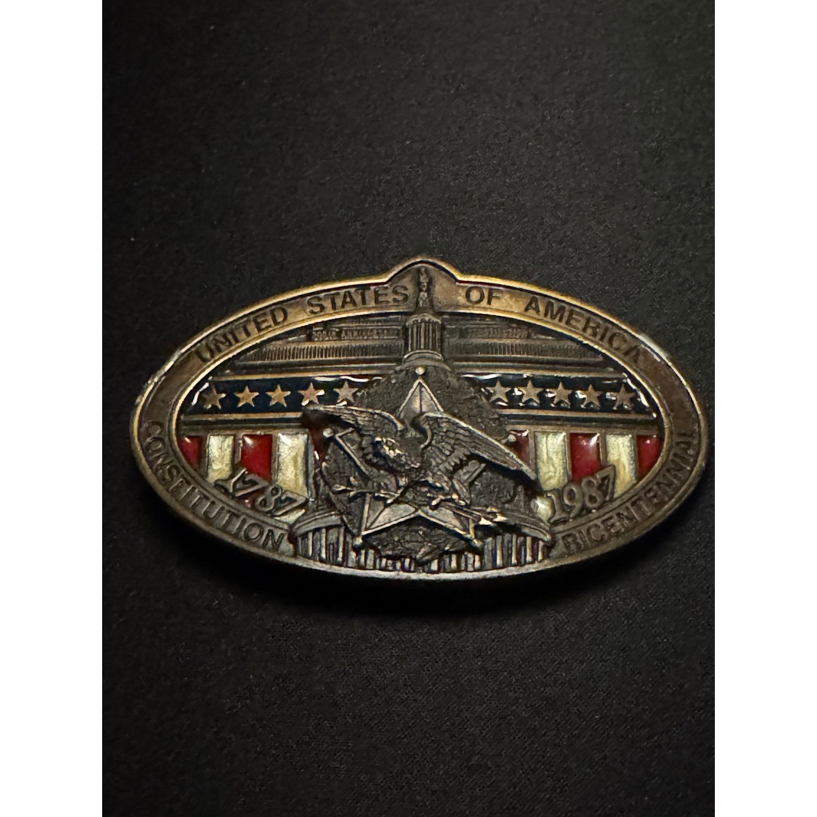 Other Vintage Heavy USA Bicentennial Numbered Belt Buckle Size ONE SIZE - 1 Thumbnail