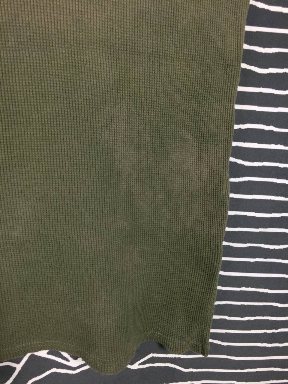 Japanese Brand Distressed UNFIT Waffle Henley Neck Tee Size US L / EU 52-54 / 3 - 10 Thumbnail