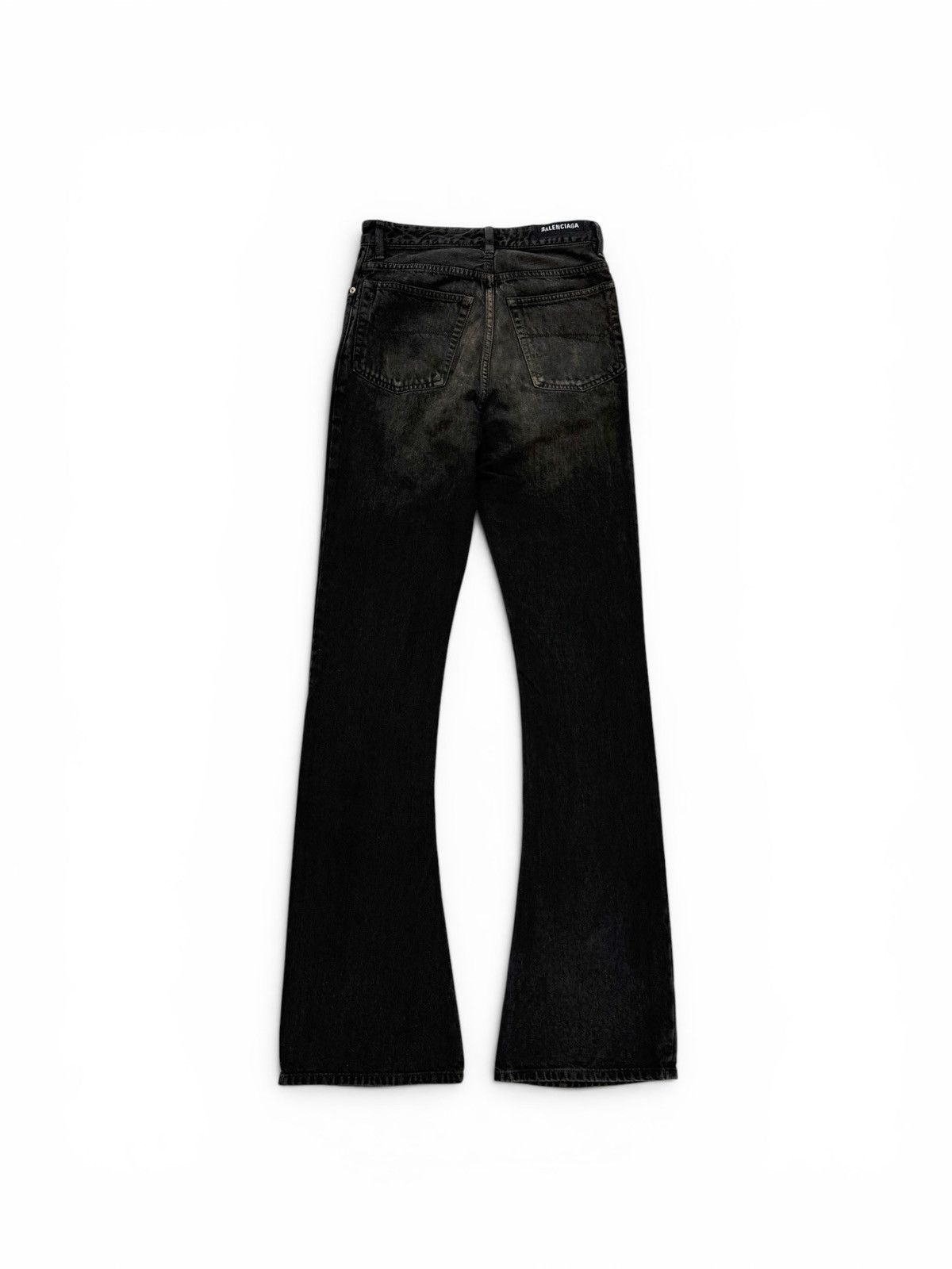 Balenciaga Balenciaga Bootcut Extra Long Dark Brown Denim Pants Size US 28 / EU 44 - 2 Thumbnail