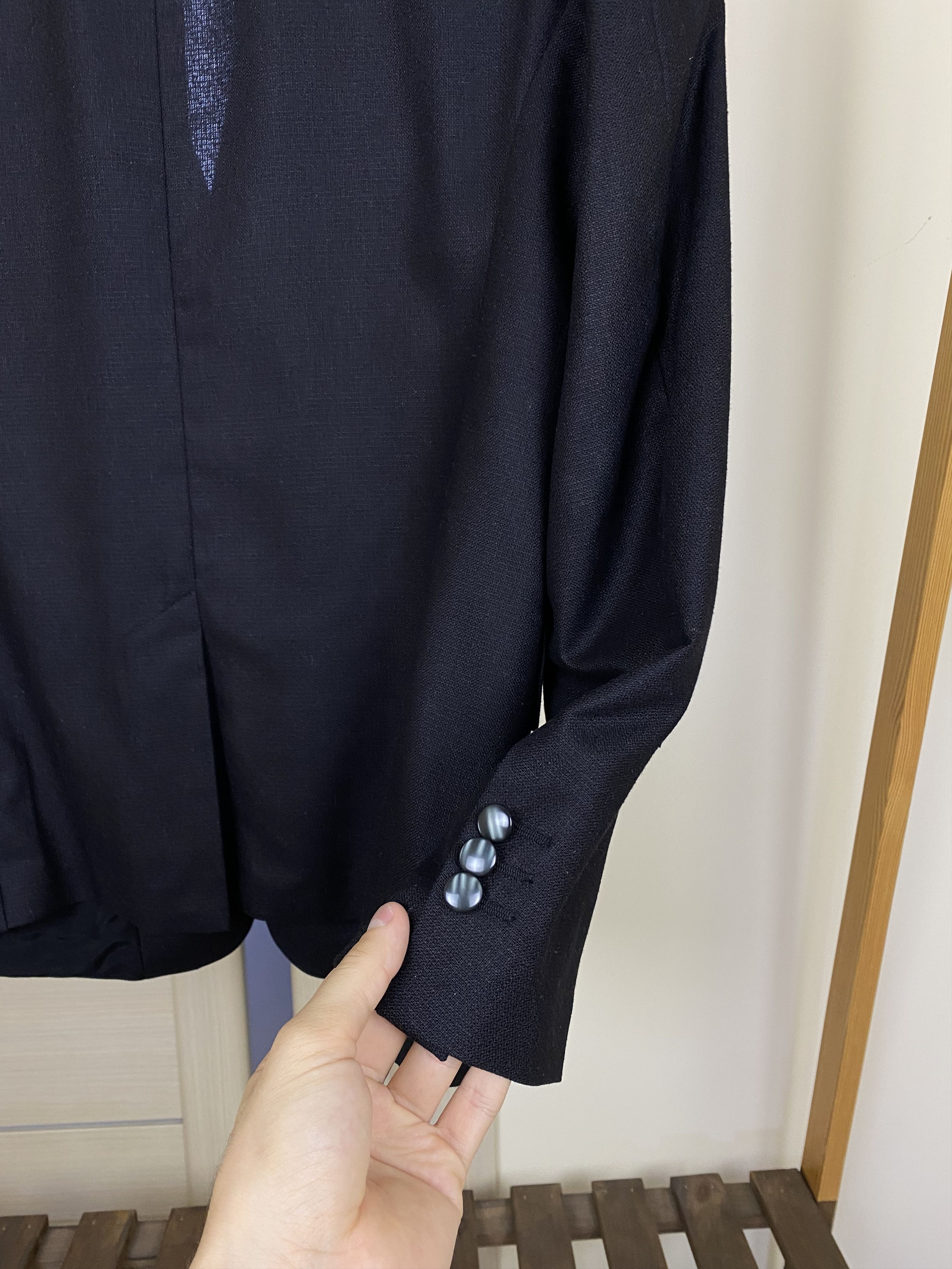 Alexander McQueen vintage Alexander Mcqueen unlined silk blazer jacket ss11 Size 50S - 6 Thumbnail