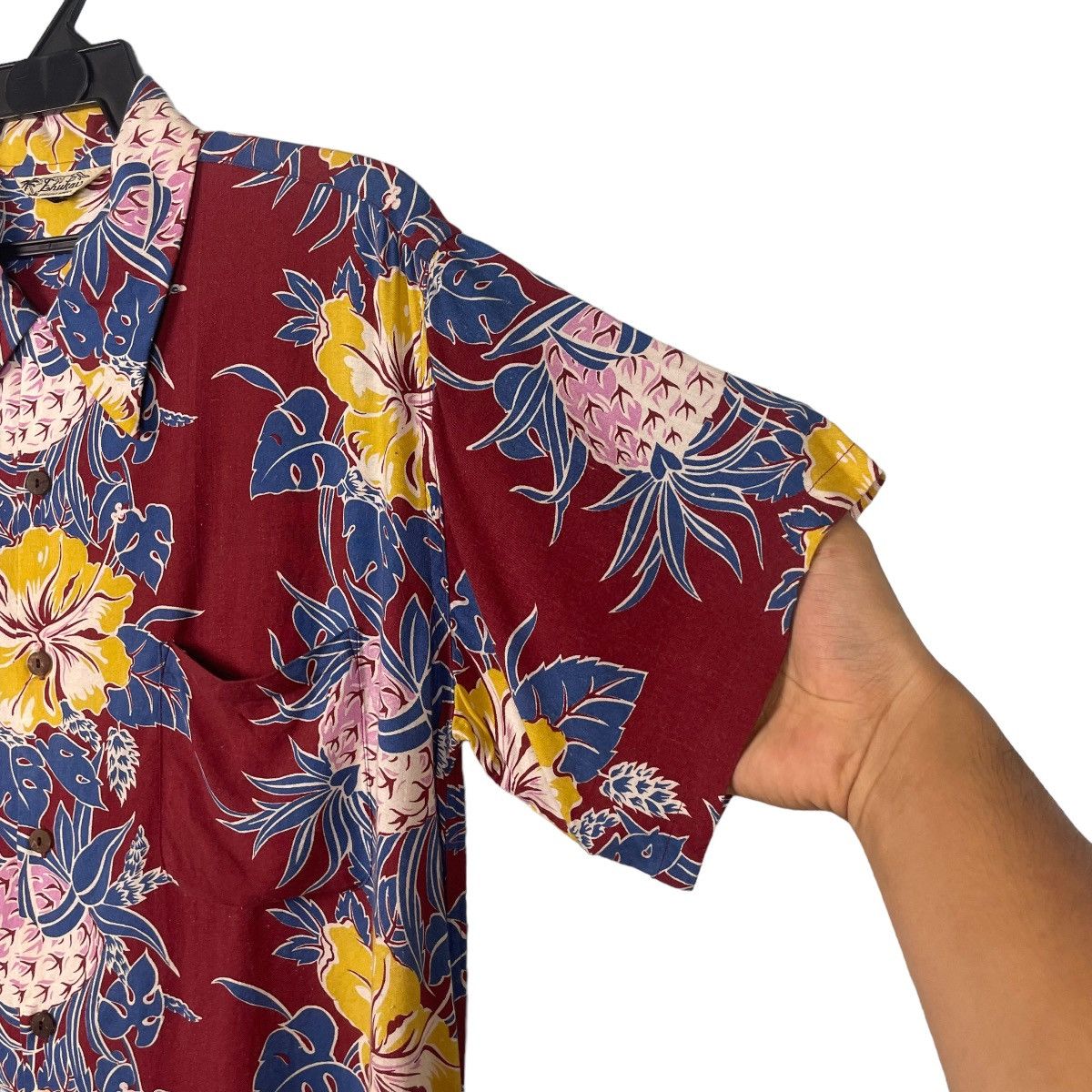 Vintage VTG Ehukai Hawaii Hibiscus Pineapple Shirt Size US L / EU 52-54 / 3 - 7 Thumbnail