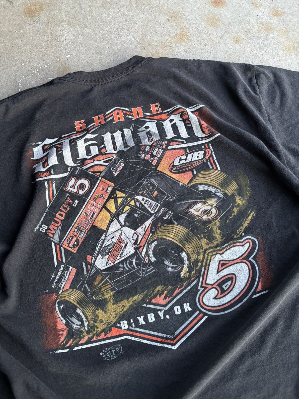 Other Crazy Faded Black Shane Stewart Motorsports Boxy Tee Size US XL / EU 56 / 4 - 5 Thumbnail